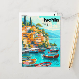 Carte Postale Ischia Italie Impression de voyage Ischia Décorati