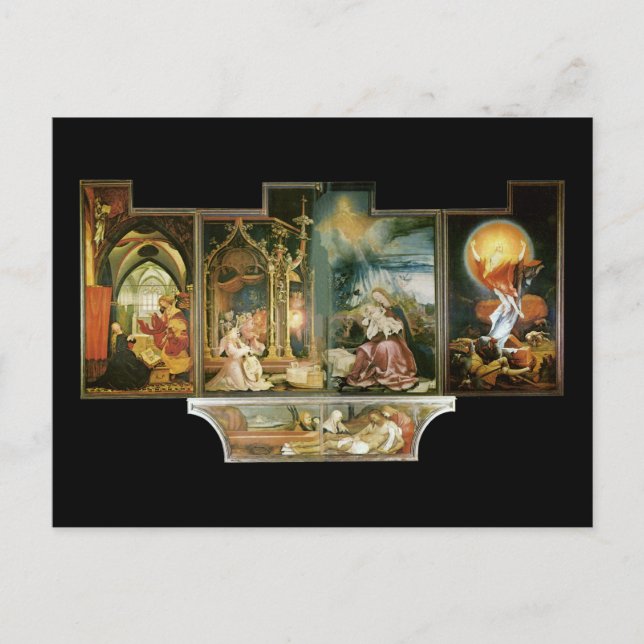 Carte Postale Isenheimer Altar, Mathis Gothart Grünewald (Devant)