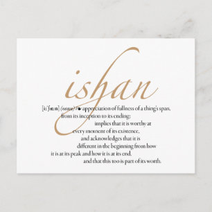 Carte postale Ishan