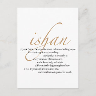 Carte postale Ishan (haute)