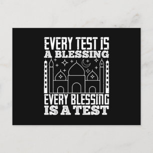 Carte Postale Islam - Chaque Test Est Une Bénédiction