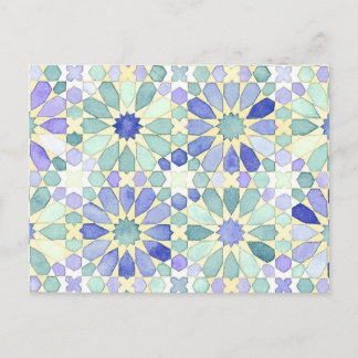 Carte postale islamique de la géométrie "de