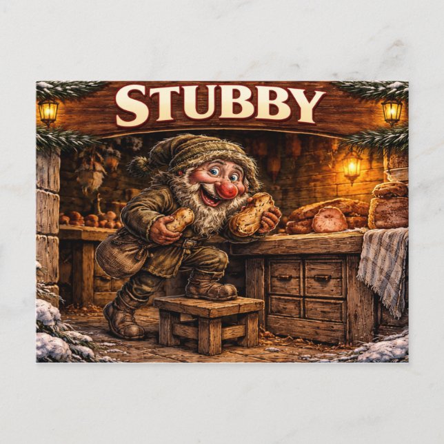 Carte postale islandaise courte du Yule Lad (Devant)