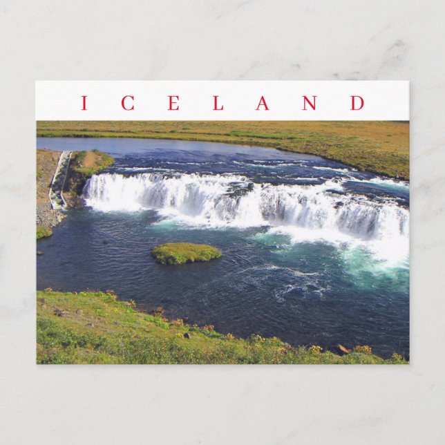 Carte postale Islande Faxi Waterfall vue (Devant)