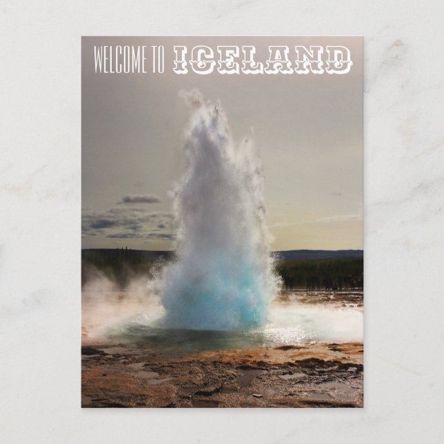 Carte Postale Islande Geyser Strokkur (Devant)