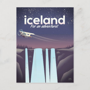 Carte Postale Islande " Pour une aventure !'