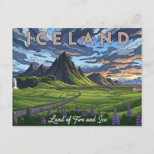 Carte Postale Islande Travel