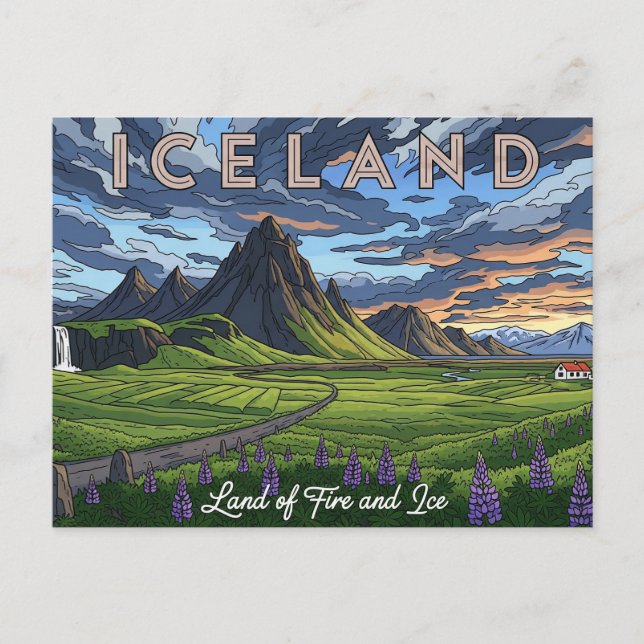 Carte Postale Islande Travel (Devant)