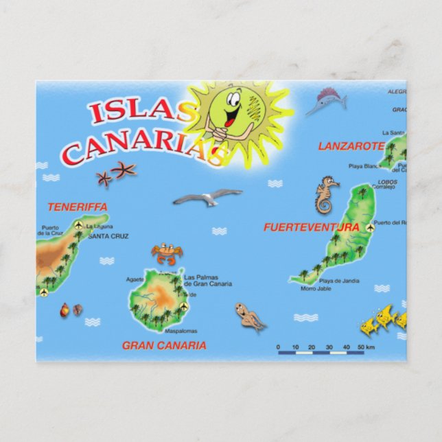 Carte postale Islas Canarias (Devant)