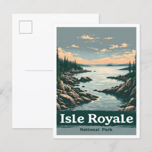 Carte Postale Isle Royal National Park Michigan USA Travel