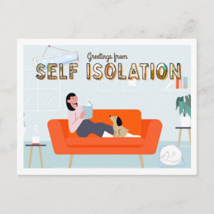 Carte Postale Isolement autonome   Séjour agréable à la maison s