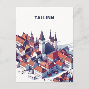 Carte postale Isomtric Tallinn Travel