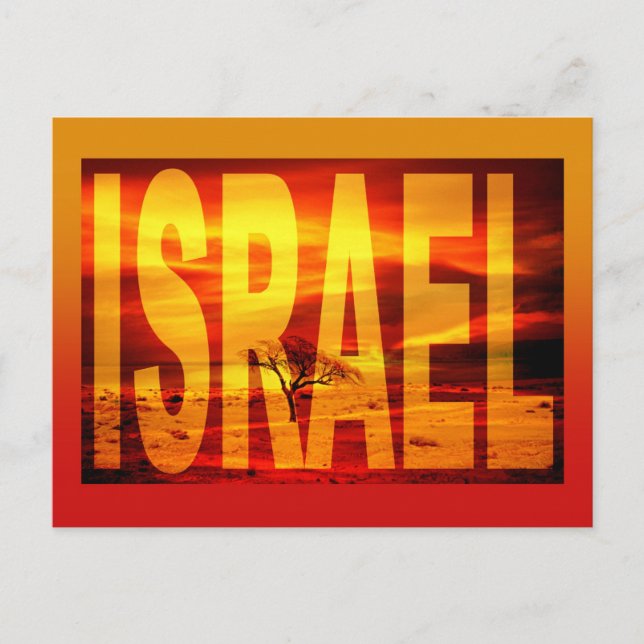 Carte Postale israël mer morte  (Devant)