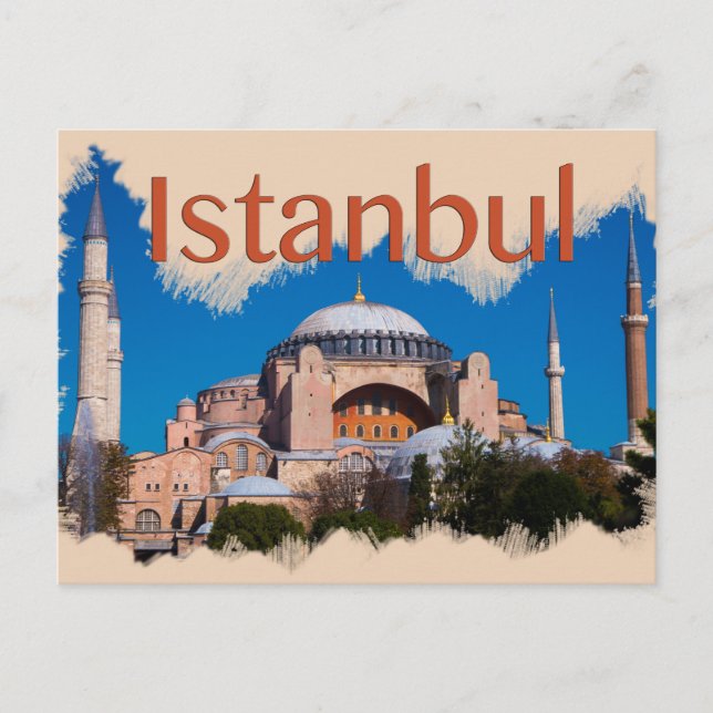 Carte Postale Istanbul : Sainte-Sophie (Devant)