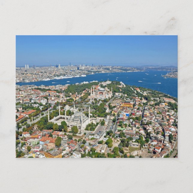 Carte Postale Istanbul - Sultanahmet (Vue aérienne) (Devant)