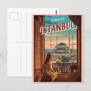 Carte Postale Istanbul turkiye voyage souvenirs vintages cadeaux