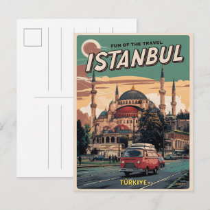 Carte Postale Istanbul turkiye voyage souvenirs vintages cadeaux