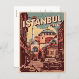 Carte Postale Istanbul turkiye voyage souvenirs vintages cadeaux