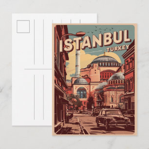 Carte Postale Istanbul turkiye voyage souvenirs vintages cadeaux