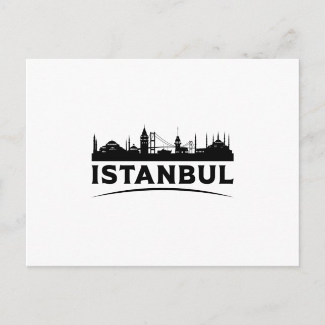 Carte Postale Istanbul Turquie City Cityscape Skyline Idée cadea (Devant)