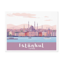 Istanbul Turquie Pastel Voyage Design