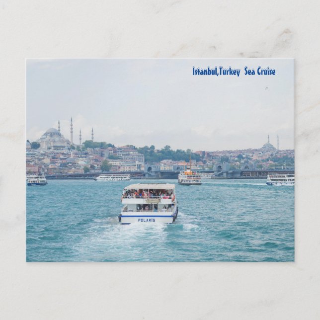 Carte Postale Istanbul Turquie, Sea Cruise (Devant)