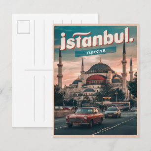 Carte Postale Istanbul turquie voyage souvenirs vintage cadeaux