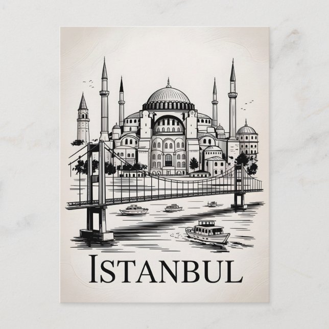 Carte Postale Istanbul vintage (Devant)