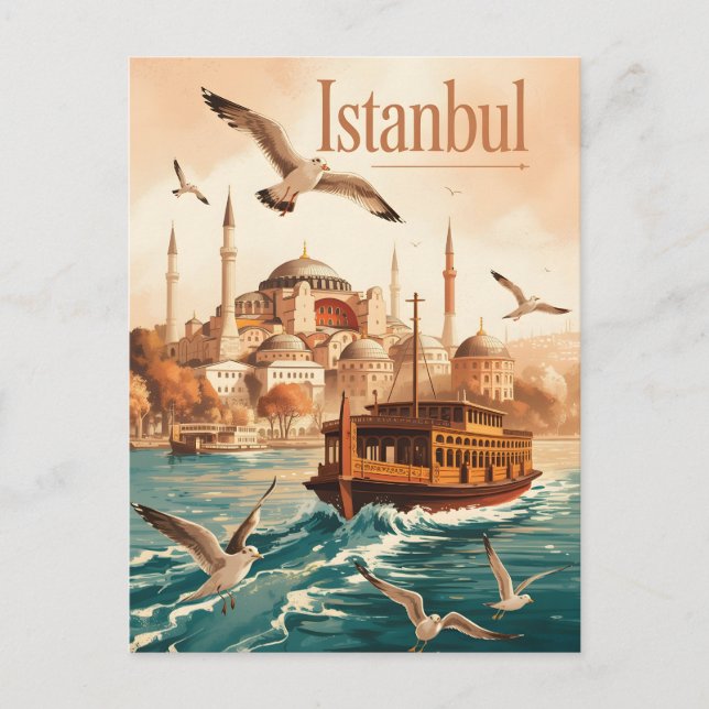 Carte Postale Istanbul vintage (Devant)
