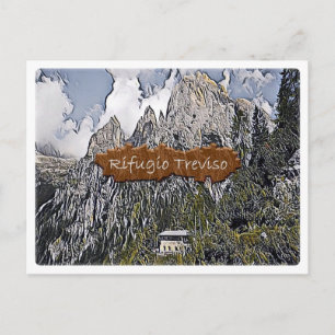 Carte Postale It Italie - cabane alpine Trévise - Dolomiti