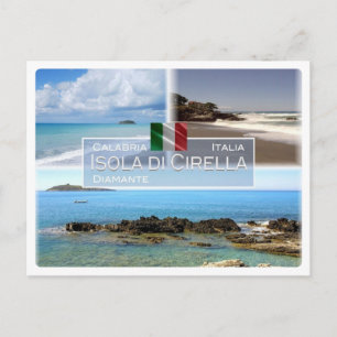 Carte Postale IT Italie - Calabre - Diamante et île de Cirella
