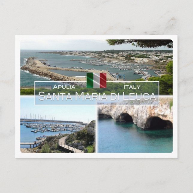 Carte Postale IT Italie - Pouilles - Père Noël Maria di Leuca - (Devant)