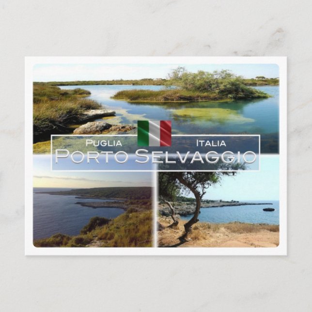 Carte Postale IT Italie - Pouilles - Porto Selvaggio - (Devant)