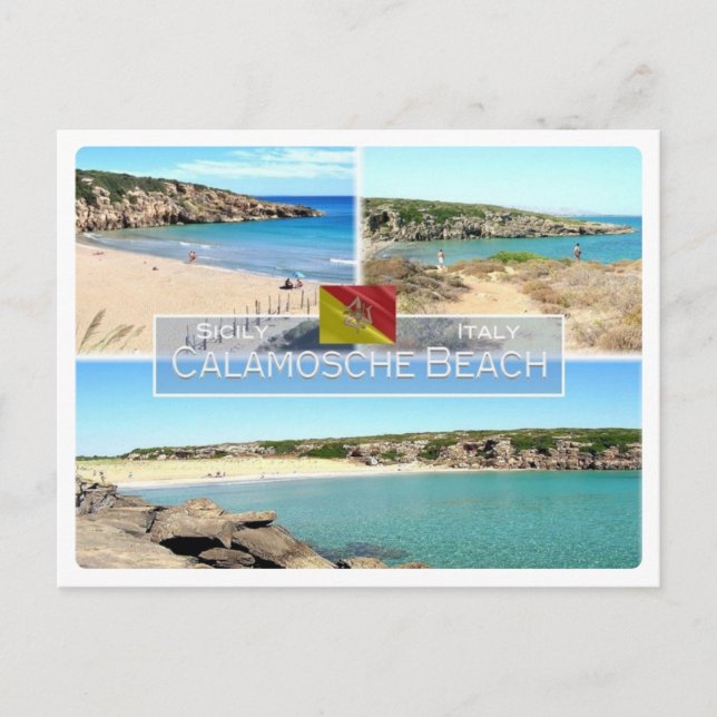 Carte Postale IT Italie - Sicile - Calamosche Beach - (Devant)