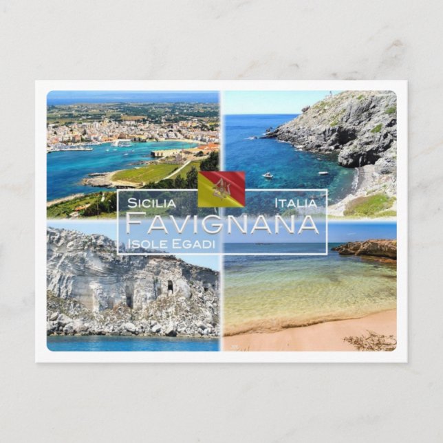 Carte Postale IT Italie - Sicile - Isole Egadi - Favignana - (Devant)