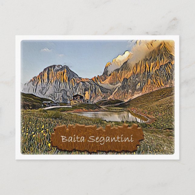 Carte Postale It Italy - cabane alpine Baita Segantini - Dolomit (Devant)