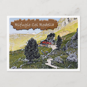 Carte Postale It Italy - cabane alpine Col Rodella - Dolomiti