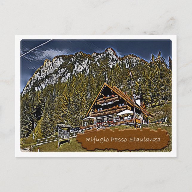 Carte Postale It Italy - cabane alpine Passo Staulanza - Dolomit (Devant)
