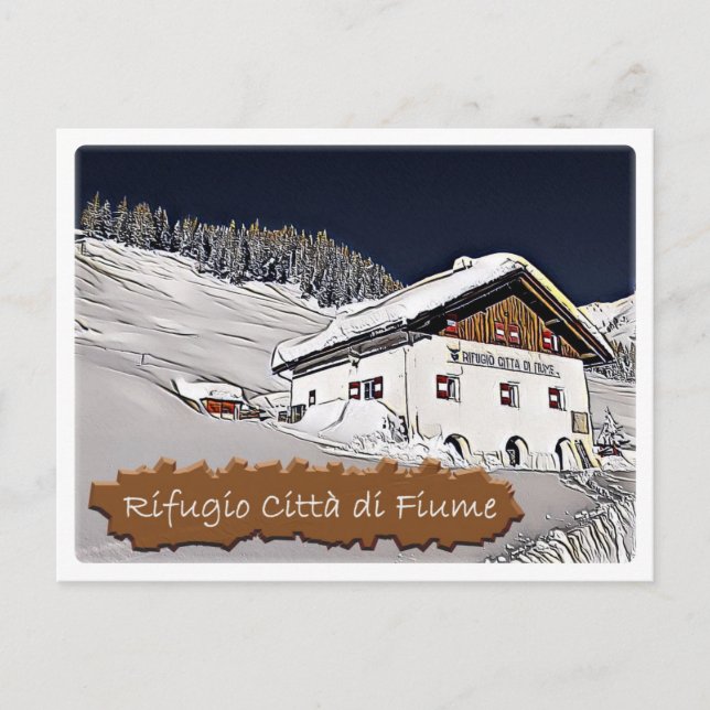 Carte Postale It Italy - chalet alpine Citta di Fiume - Dolomiti (Devant)