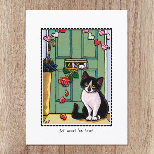 Carte Postale 'It must be love' Kitty Chat Custom