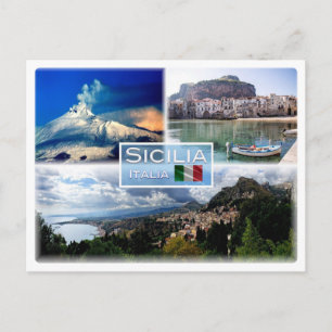 Carte Postale IT Sicilia - Etna - Cefalu' - Taormina -