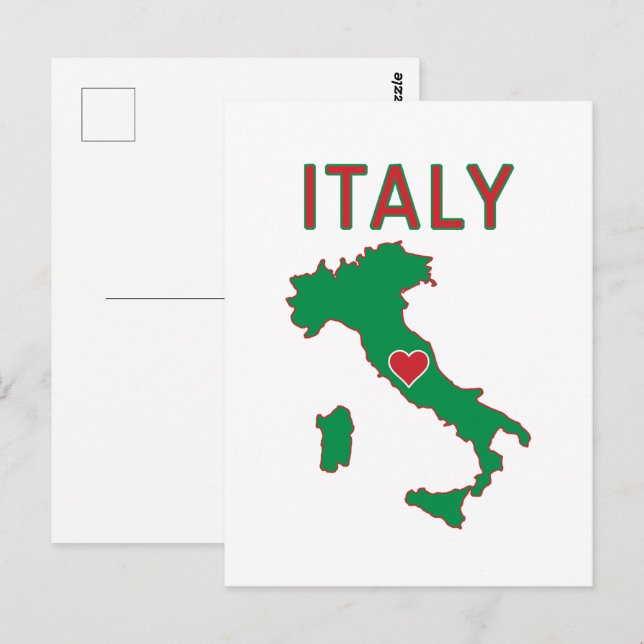 Carte Postale Italie (Devant / Derrière)