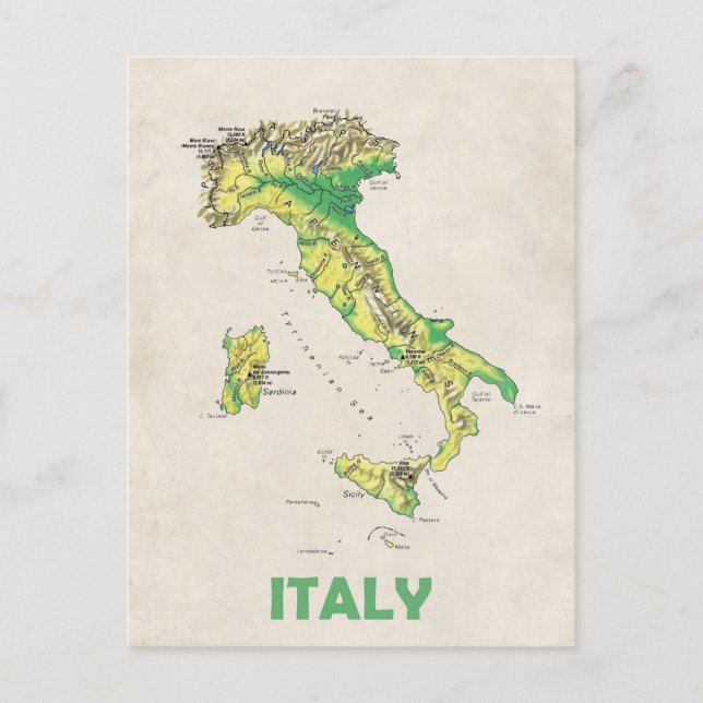 Carte postale Italie (Devant)