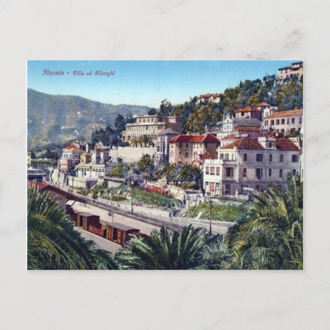 Carte Postale Italie, Alassio, Gare (Devant)