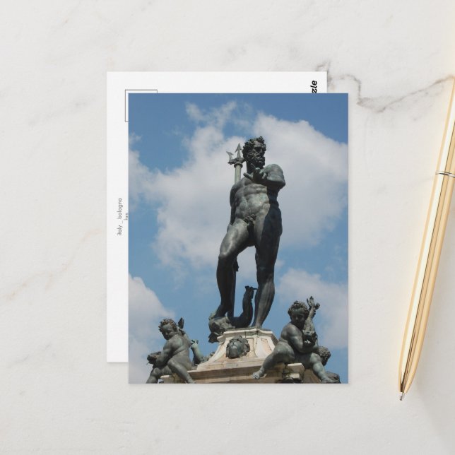 carte postale _ italie _ bologne (Devant/Arrière en situation)