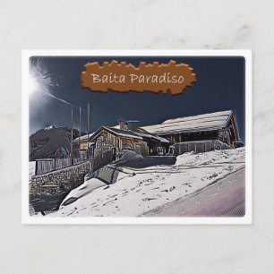 Carte Postale Italie - cabane alpine Baita Paradiso - Dolomiti