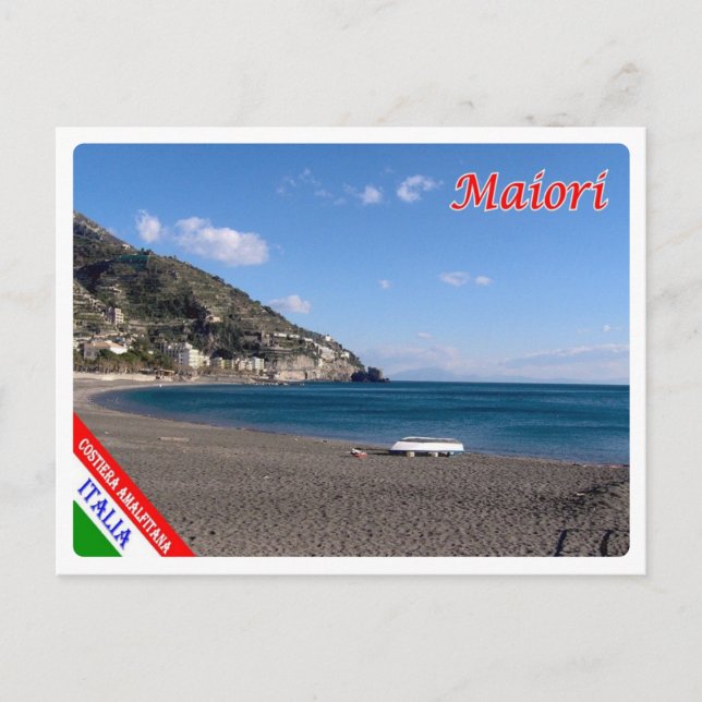 Carte Postale Italie - Campanie - Côte Amalfitaine - Plage Maior (Devant)