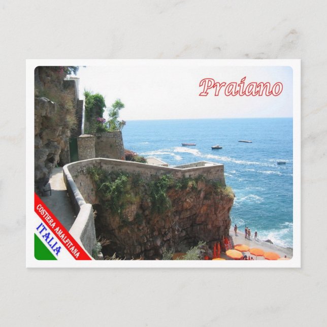 Carte Postale Italie - Campanie - Côte d'Amalfi - Praiano - (Devant)