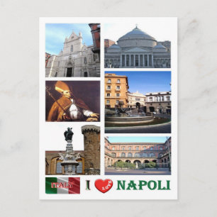 Carte Postale Italie - Campanie - Naples - I Love -