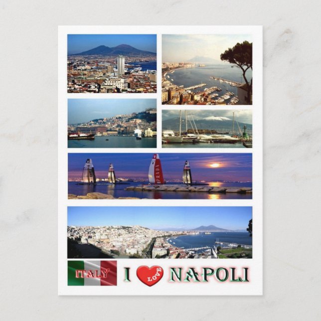 Carte Postale Italie - Campanie - Naples - J'aime - (Devant)